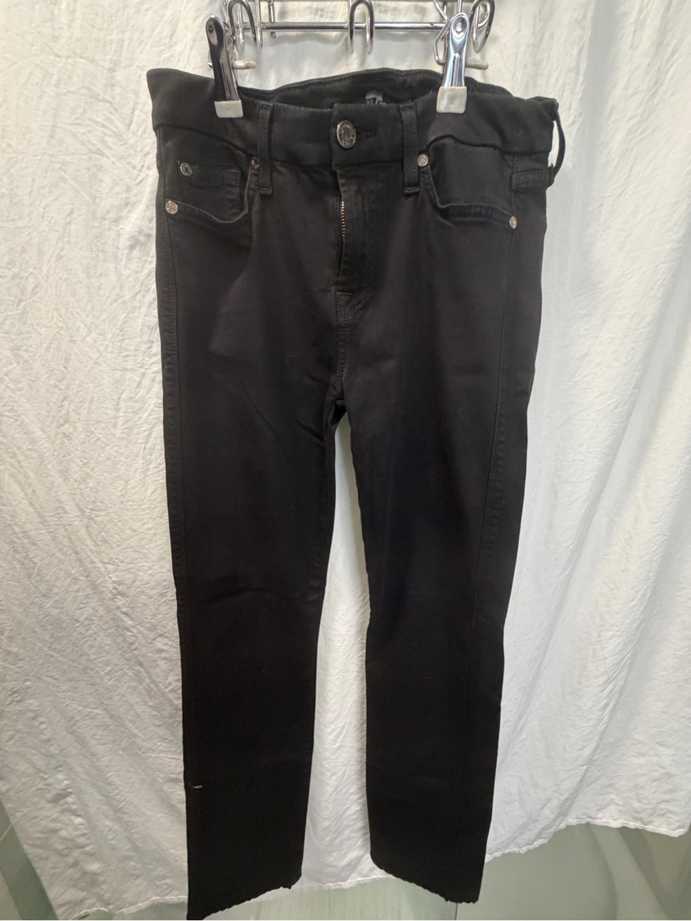 7 For All Mankind Black Skinny Jeans
